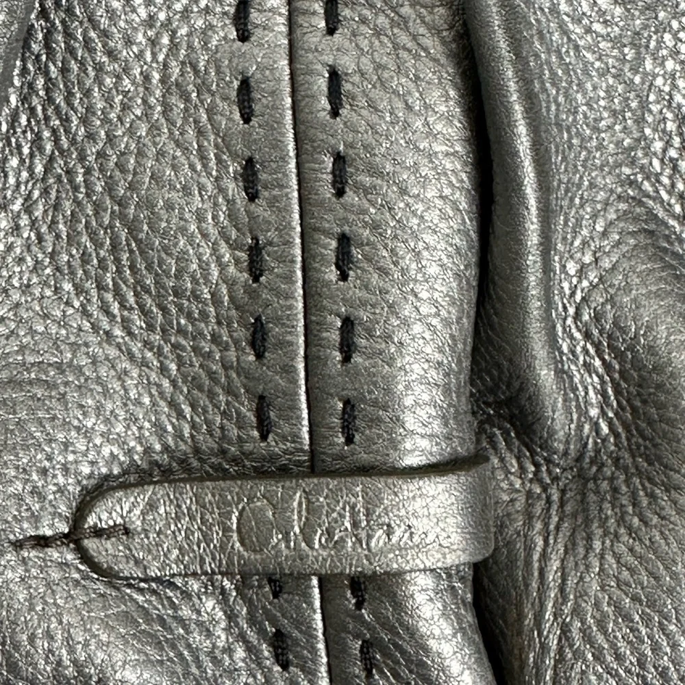Leather Pleated Hobo Bag